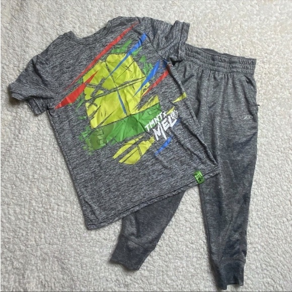 Ninja Turtle Gray Sweats Kids set Nickelodeon Sport teenage Mutant Ninja Turtles - Picture 8 of 10